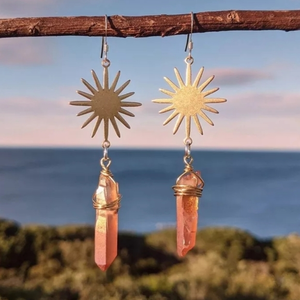Quartz‎ Crystal Earrings